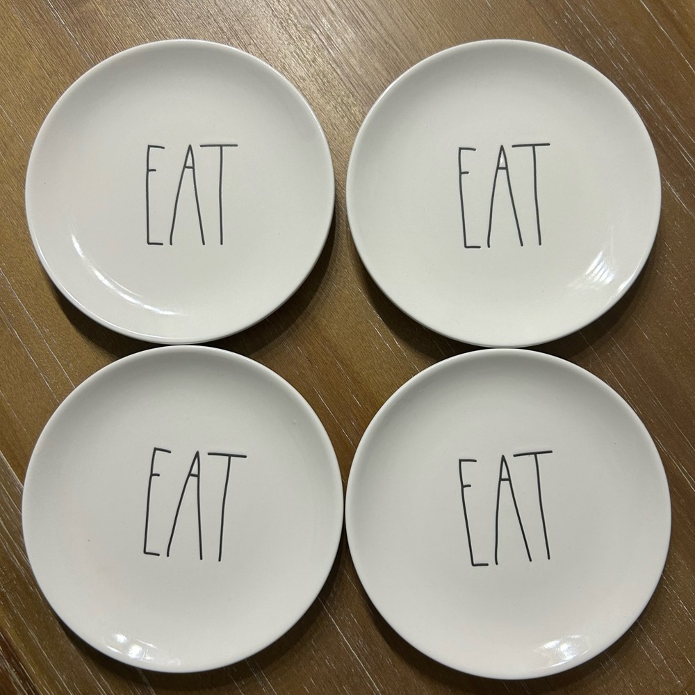 Rae Dunn EAT Appetizer Plates